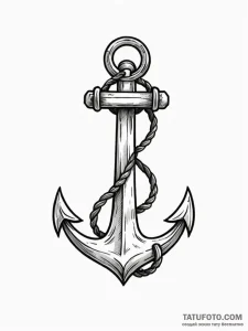 Tattoo design a tiny, symbolic anchor. - эскиз тату (№1751134564_0, 28.06.2025 18:16) — Tatufoto.com