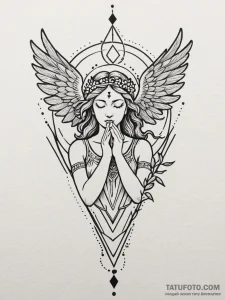 Forearm tattoo design of the roman goddess vi... - лайнворк, минимализм - эскиз тату (№1751134723_0, 28.06.2025 18:18) — Tatufoto.com