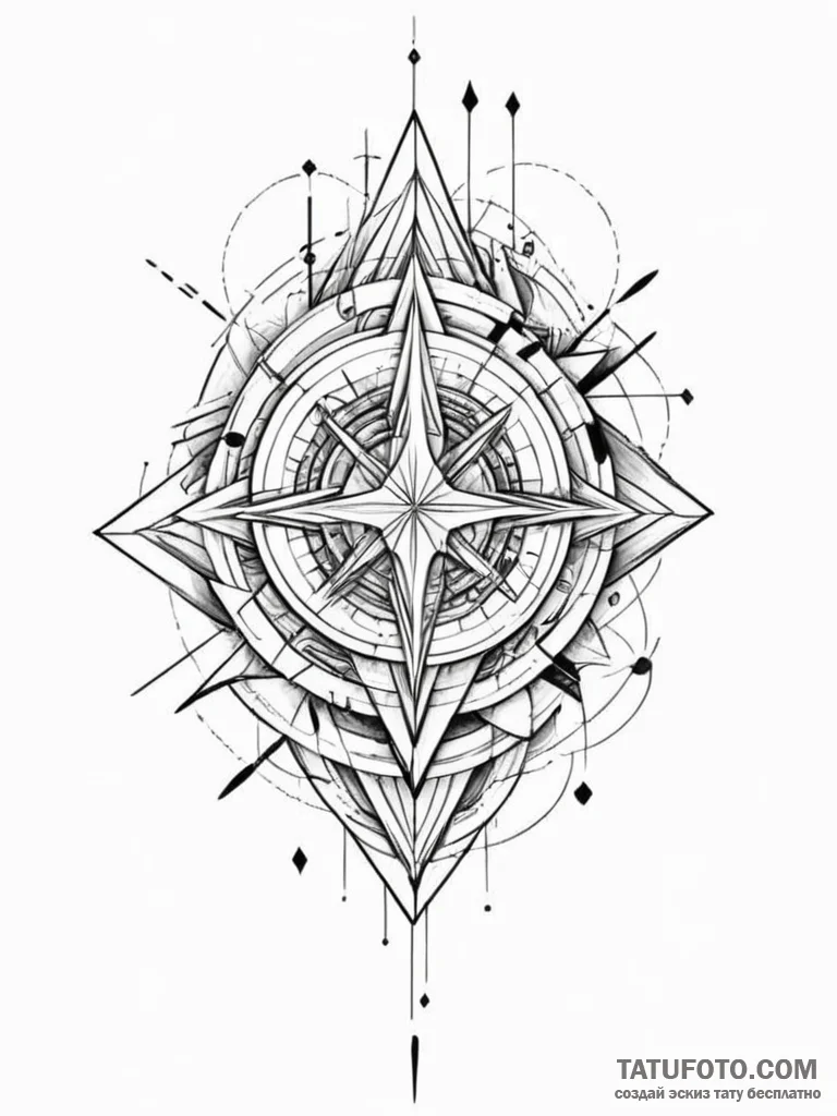 Tattoo sketch an abstract representation of a... - эскиз тату (№1751138898_0, 28.06.2025 19:28) — Tatufoto.com