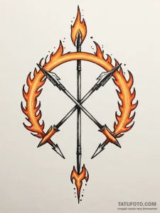 Tattoo sketch a sagittarius symbol formed by... - эскиз тату (№1751140852_0, 28.06.2025 20:00) — Tatufoto.com