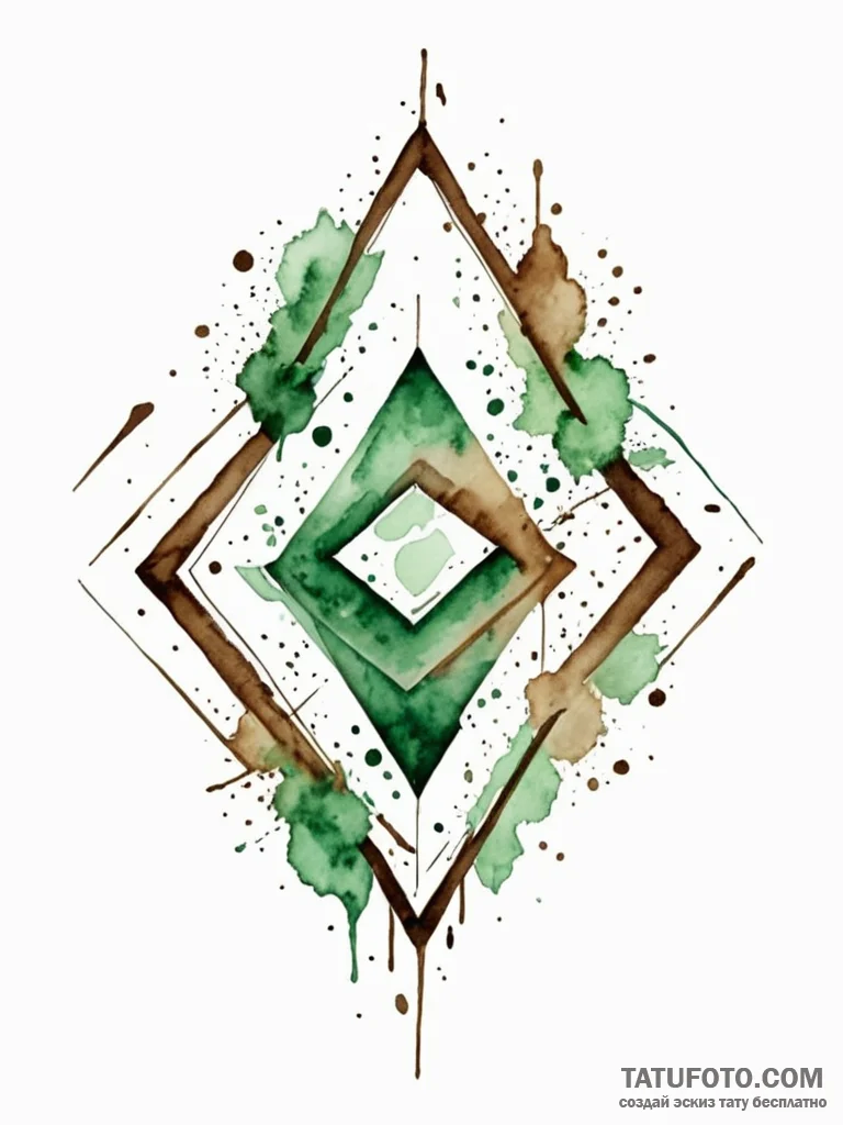 Tattoo sketch: abstract watercolor splashes o... - эскиз тату (№1751141029_0, 28.06.2025 20:03) — Tatufoto.com