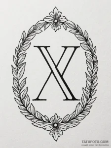 Tattoo sketch a roman numeral for an importan... - эскиз тату (№1751142416_0, 28.06.2025 20:26) — Tatufoto.com