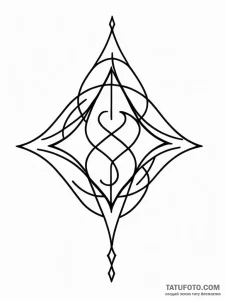 Tattoo design a minimalist symbol of a "mute"... - эскиз тату (№1751144489_0, 28.06.2025 21:01) — Tatufoto.com