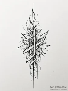 Tattoo sketch a word that transforms into an... - эскиз тату (№1751145191_0, 28.06.2025 21:13) — Tatufoto.com