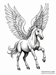 Pegasus - эскиз тату (№1751149626_0, 28.06.2025 22:27) — Tatufoto.com