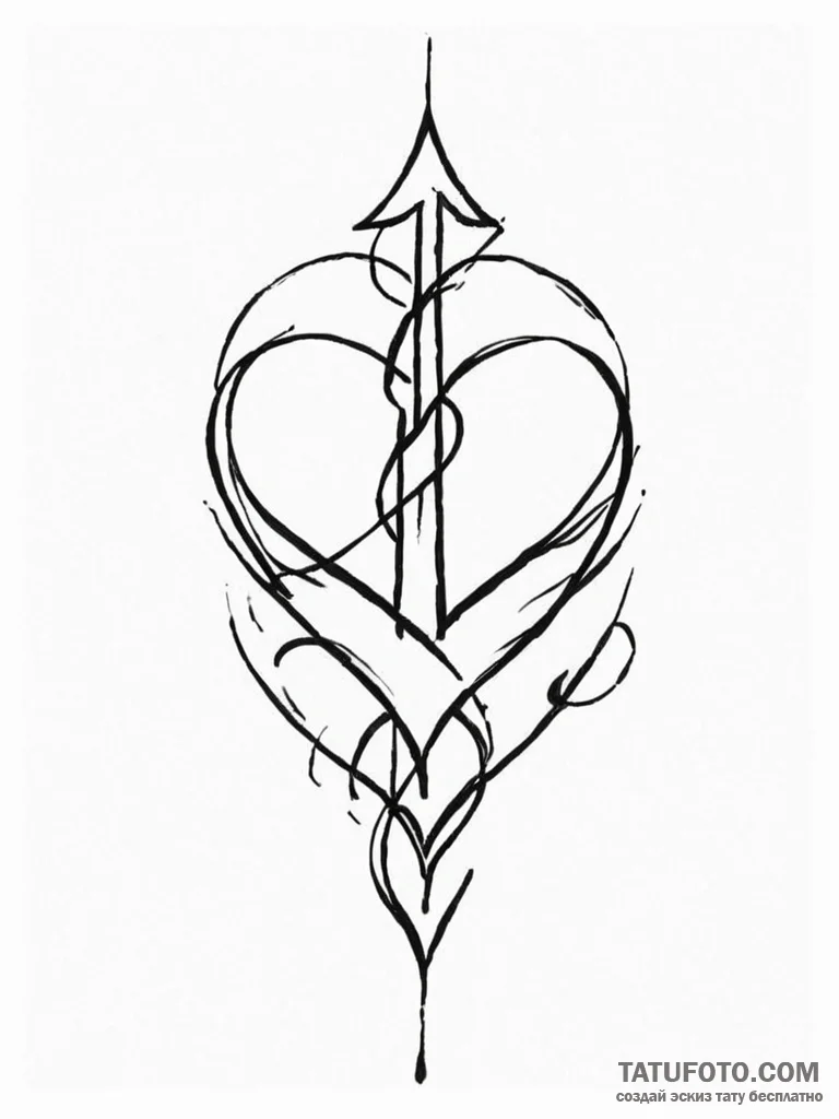 Tattoo sketch a minimalist symbol on the side... - эскиз тату (№1751150734_0, 28.06.2025 22:45) — Tatufoto.com