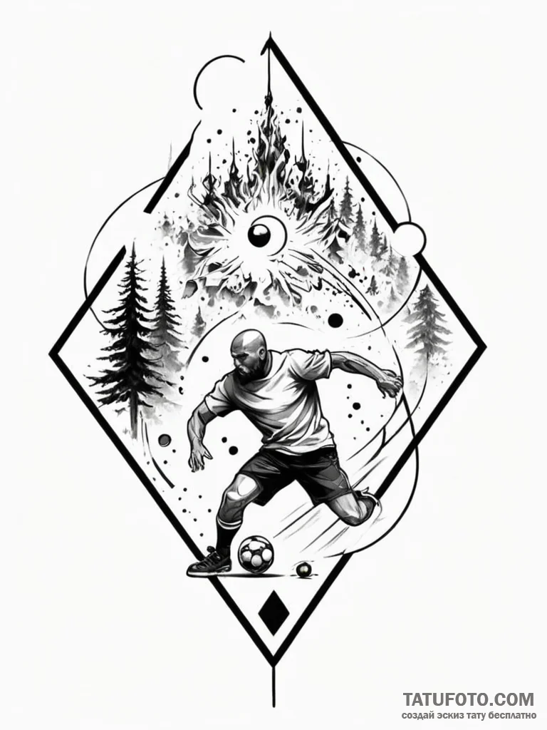 Tattoo design an abstract representation of "... - эскиз тату (№1751153165_0, 28.06.2025 23:26) — Tatufoto.com