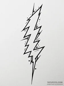 Tattoo design a stylized lightning bolt from... - эскиз тату (№1751155456_0, 29.06.2025 00:04) — Tatufoto.com