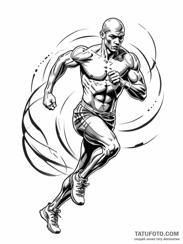 Tattoo design a stylized representation of hu... - эскиз тату (№1751158289_0, 29.06.2025 00:51) — Tatufoto.com