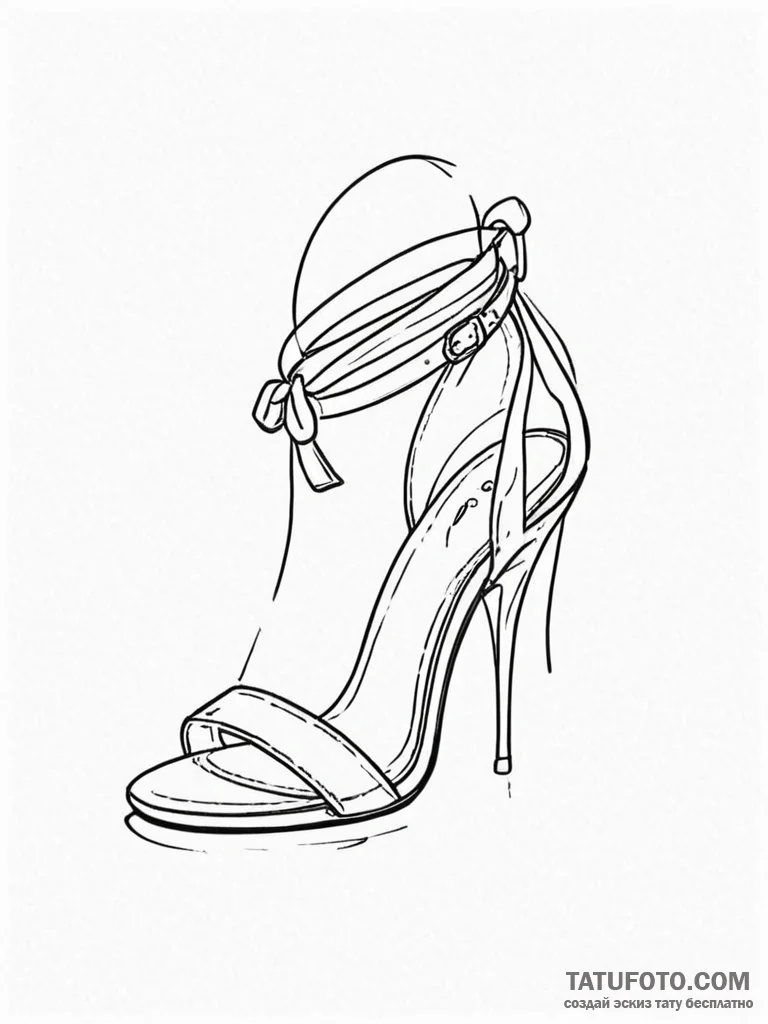 Tattoo design a fine line outline of a woman'... - эскиз тату (№1751160859_0, 29.06.2025 01:34) — Tatufoto.com