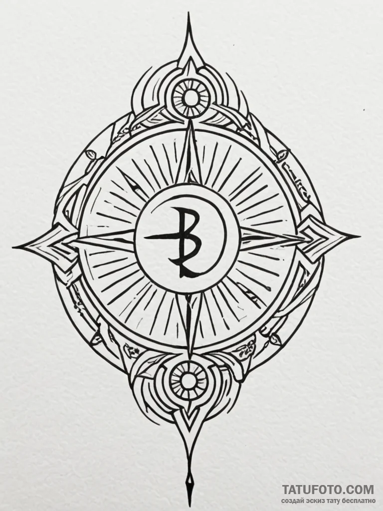 51. tattoo design: a neo-traditional style ru... - эскиз тату (№1751161787_0, 29.06.2025 01:49) — Tatufoto.com