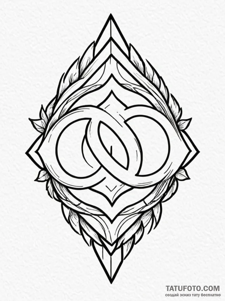 Tattoo design a minimalist 'quest log' symbol... - эскиз тату (№1751166149_0, 29.06.2025 03:02) — Tatufoto.com