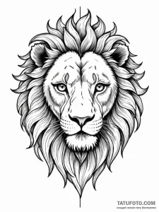 Tattoo sketch a leo lion's eye subtly integra... - эскиз тату (№1751166757_0, 29.06.2025 03:12) — Tatufoto.com