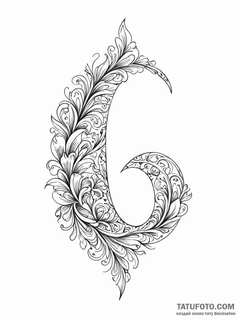 Tattoo sketch a flowing abstract pattern that... - эскиз тату (№1751173181_0, 29.06.2025 04:59) — Tatufoto.com