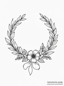 Tattoo sketch: a simple, elegant tattoo of a... - эскиз тату (№1751173255_0, 29.06.2025 05:00) — Tatufoto.com