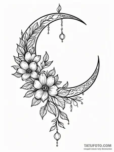 Tattoo design: a neo-traditional lunitsa, wit... - эскиз тату (№1751173344_0, 29.06.2025 05:02) — Tatufoto.com