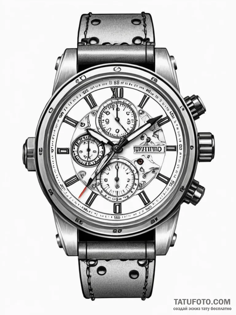 Tattoo design a detailed, tactical watch, sym... - эскиз тату (№1751174988_0, 29.06.2025 05:29) — Tatufoto.com