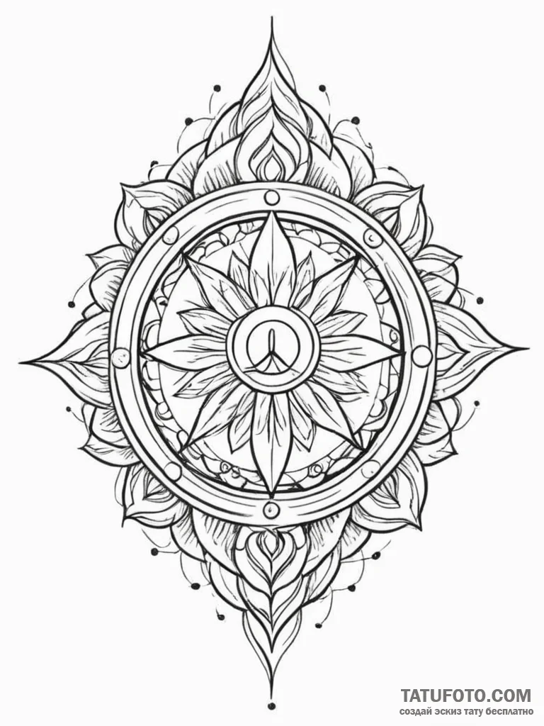 Tattoo sketch an abstract visualization of "i... - эскиз тату (№1751175404_0, 29.06.2025 05:36) — Tatufoto.com