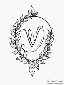 Tattoo design virgo's glyph subtly incorporat... - эскиз тату (№1751177801_0, 29.06.2025 06:16) — Tatufoto.com