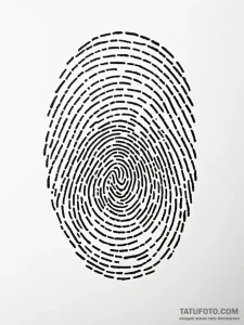A close-up of a person's fingerprint. - эскиз тату (№1751179280_0, 29.06.2025 06:41) — Tatufoto.com