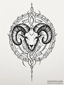 Tattoo design an abstract representation of t... - эскиз тату (№1751179547_0, 29.06.2025 06:45) — Tatufoto.com