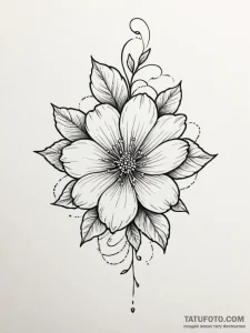 Tattoo sketch a subtle outline of a hip with... - эскиз тату (№1751179861_0, 29.06.2025 06:51) — Tatufoto.com