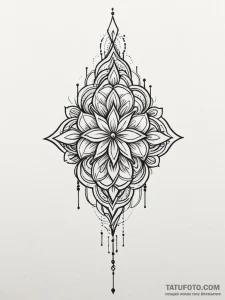 Tattoo design a tiny, abstract representation... - эскиз тату (№1751182107_0, 29.06.2025 07:28) — Tatufoto.com
