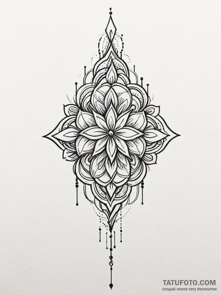 Tattoo design a tiny, abstract representation... - эскиз тату (№1751182107_0, 29.06.2025 07:28) — Tatufoto.com