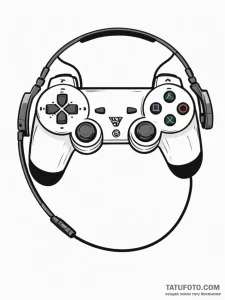 группа 10: gamer equipment & setup (игровое о... - эскиз тату (№1751182279_0, 29.06.2025 07:31) — Tatufoto.com