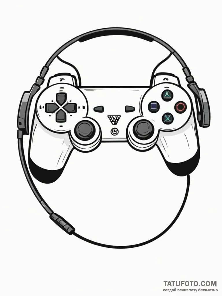 группа 10: gamer equipment & setup (игровое о... - эскиз тату (№1751182279_0, 29.06.2025 07:31) — Tatufoto.com