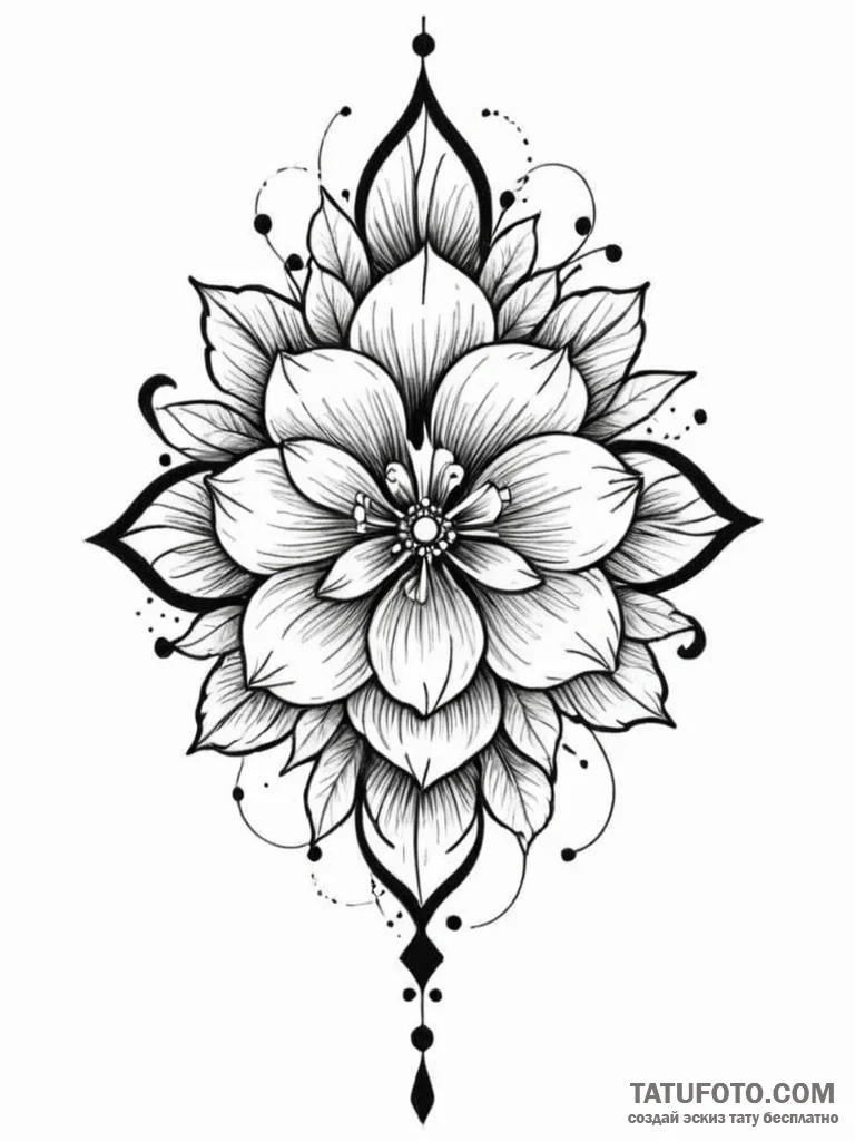 Tattoo design a striking contrast of blackwor... - эскиз тату (№1751184387_0, 29.06.2025 08:06) — Tatufoto.com