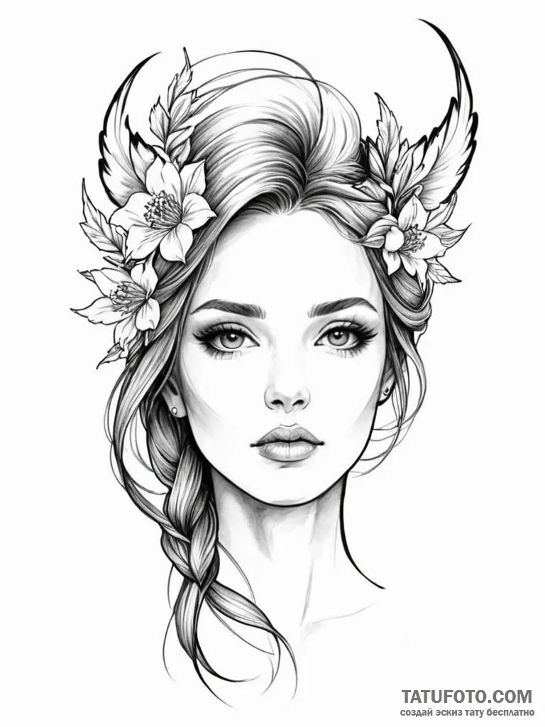общие промпты для рун: - эскиз тату (№1751186900_0, 29.06.2025 08:48) — Tatufoto.com