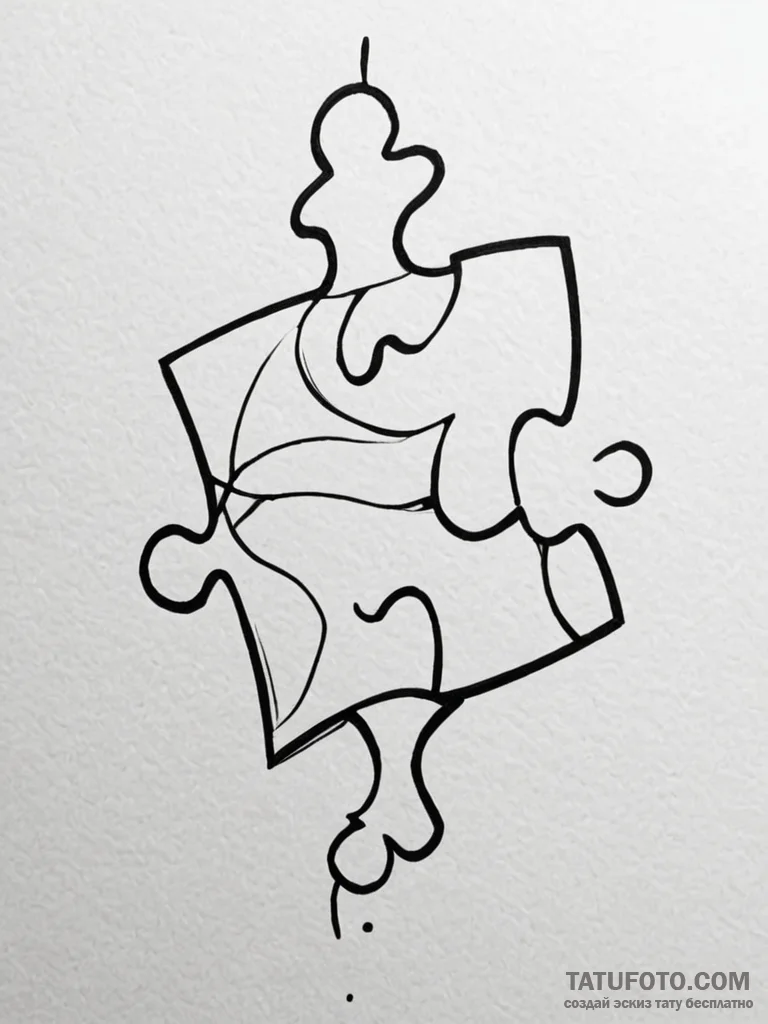 Tattoo design a 'puzzle piece' that completes... - эскиз тату (№1751189009_0, 29.06.2025 09:23) — Tatufoto.com