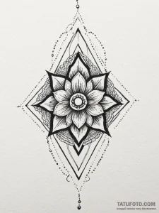Zircon relic glowing in darkness, tattoo draw... - эскиз тату (№1751191068_0, 29.06.2025 09:57) — Tatufoto.com