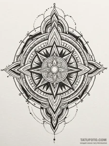 Quasar erupting from the center of a mandala,... - эскиз тату (№1751192360_0, 29.06.2025 10:19) — Tatufoto.com