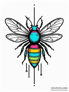A powerful buzzing neon sign, retro,, ink ill... - эскиз тату (№1751193796_0, 29.06.2025 10:43) — Tatufoto.com
