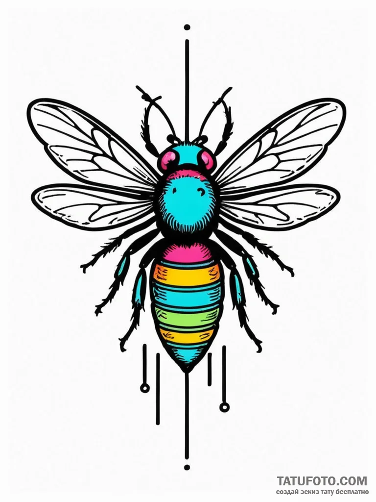 A powerful buzzing neon sign, retro,, ink ill... - эскиз тату (№1751193796_0, 29.06.2025 10:43) — Tatufoto.com