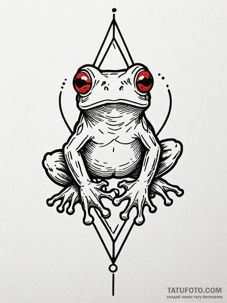 Glass frog, tattoo flash sheet design, on a c... - эскиз тату (№1751195078_0, 29.06.2025 11:04) — Tatufoto.com