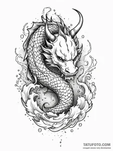 S, ink illustration for tattoo, stylized inte... - эскиз тату (№1751195783_0, 29.06.2025 11:16) — Tatufoto.com