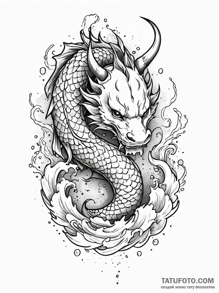 S, ink illustration for tattoo, stylized inte... - эскиз тату (№1751195783_0, 29.06.2025 11:16) — Tatufoto.com