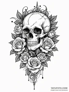 Quartz staff bound in roots, tattoo drawing o... - эскиз тату (№1751203820_0, 29.06.2025 13:30) — Tatufoto.com