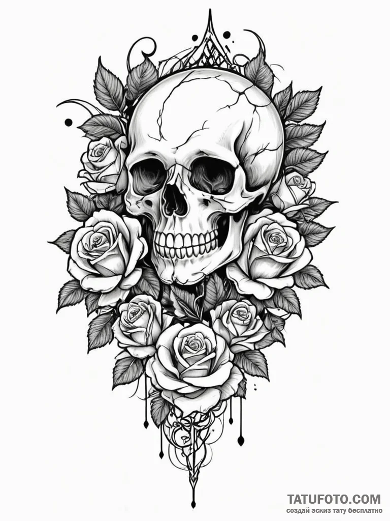 Quartz staff bound in roots, tattoo drawing o... - эскиз тату (№1751203820_0, 29.06.2025 13:30) — Tatufoto.com