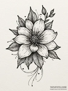 Dark seed blooming crimson, artistic tattoo s... - эскиз тату (№1751204264_0, 29.06.2025 13:37) — Tatufoto.com
