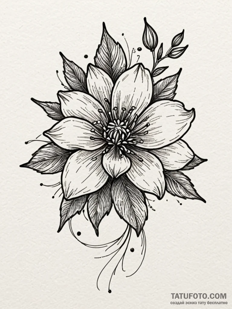 Dark seed blooming crimson, artistic tattoo s... - эскиз тату (№1751204264_0, 29.06.2025 13:37) — Tatufoto.com