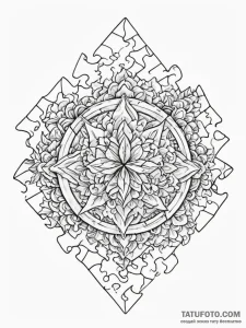 Puzzle - эскиз тату (№1751204957_0, 29.06.2025 13:49) — Tatufoto.com