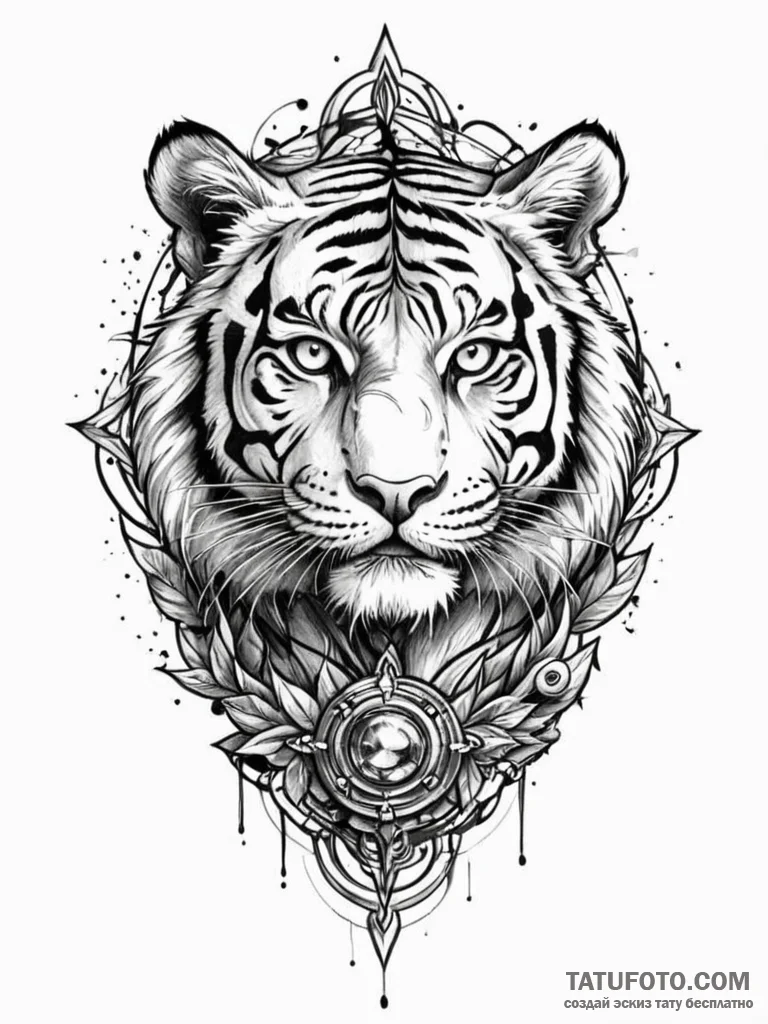 Tiger eye beneath shattered helm, tattoo draw... - эскиз тату (№1751205032_0, 29.06.2025 13:50) — Tatufoto.com