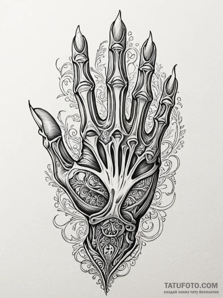 Quicksand pulling skeletal hand, tattoo drawi... - эскиз тату (№1751206451_0, 29.06.2025 14:14) — Tatufoto.com