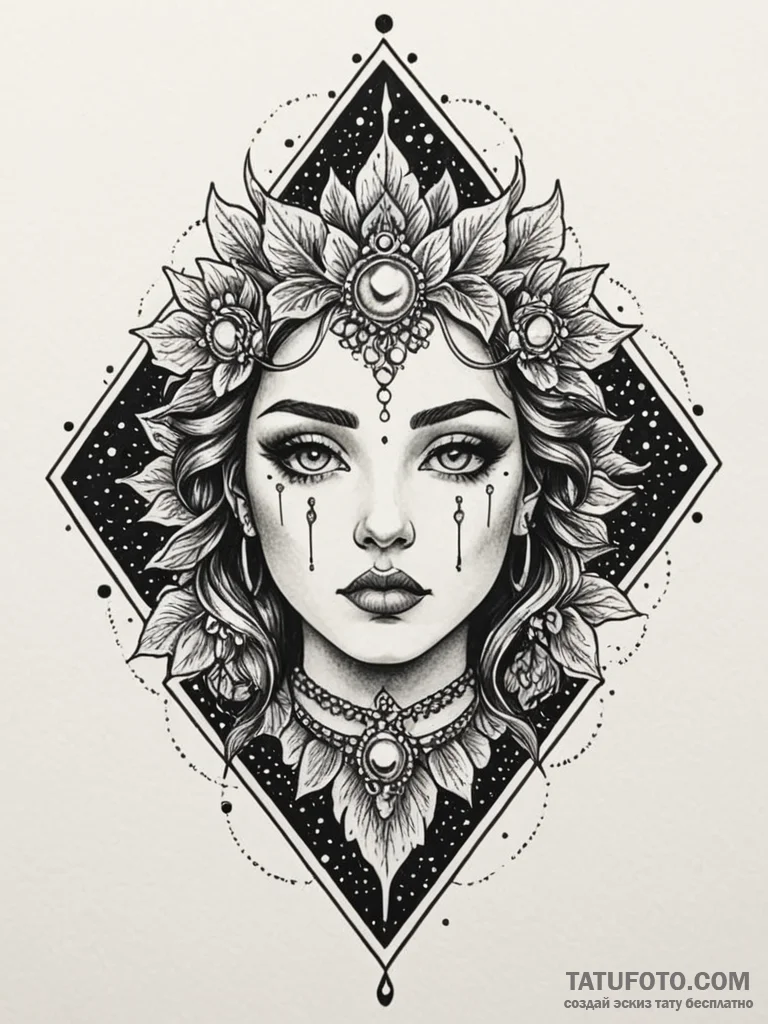 An art gallery displaying unique, thought-pro... - эскиз тату (№1751208466_0, 29.06.2025 14:47) — Tatufoto.com
