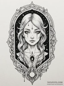 Escaping soul as a wisp from a keyhole, tatto... - эскиз тату (№1751208841_0, 29.06.2025 14:54) — Tatufoto.com
