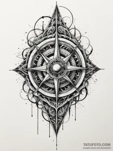 Pulsar map, concept art for tattoo, on a clea... - эскиз тату (№1751216373_0, 29.06.2025 16:59) — Tatufoto.com